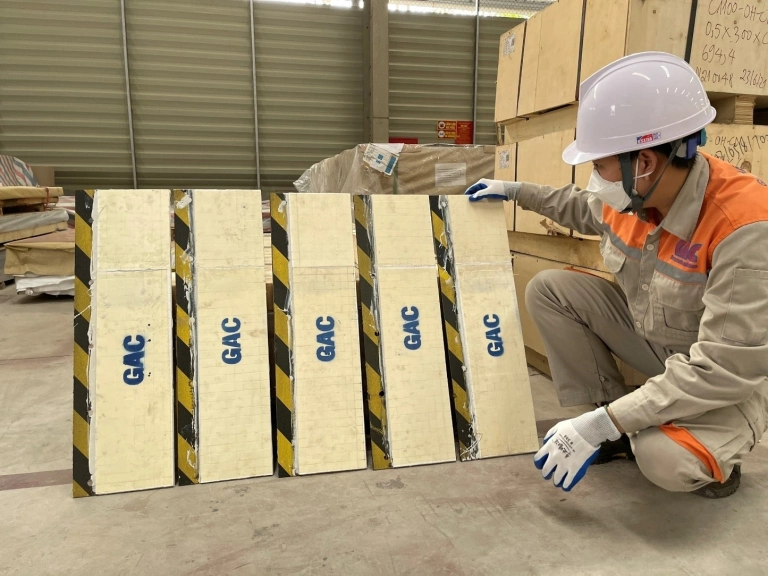Dự án thi công chống mài mòn cho cánh tĩnh phân ly máy nghiền than - Hình ảnh dự án