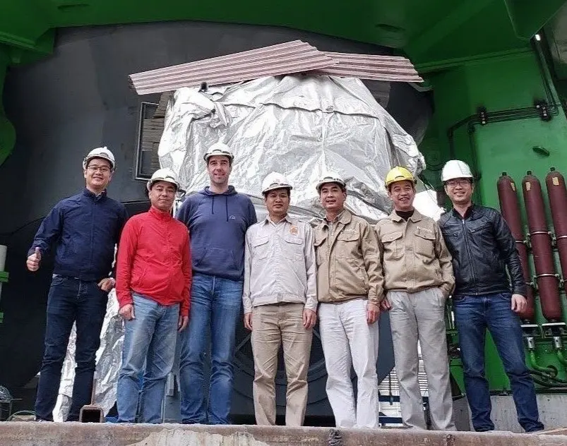 Lắp máy mới nghiền xi măng