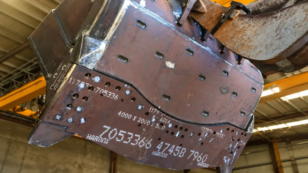 hardox 500 tuf giải pháp thép chịu mài mòn