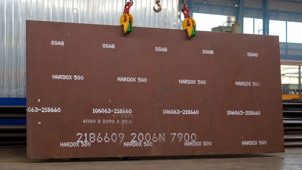 nhận diện thép hardox chính hãng