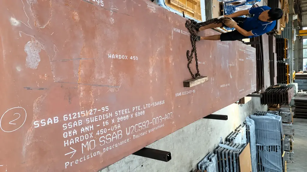 thép tấm hardox 450 ssab